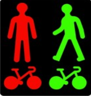 Feu piéton-cycliste