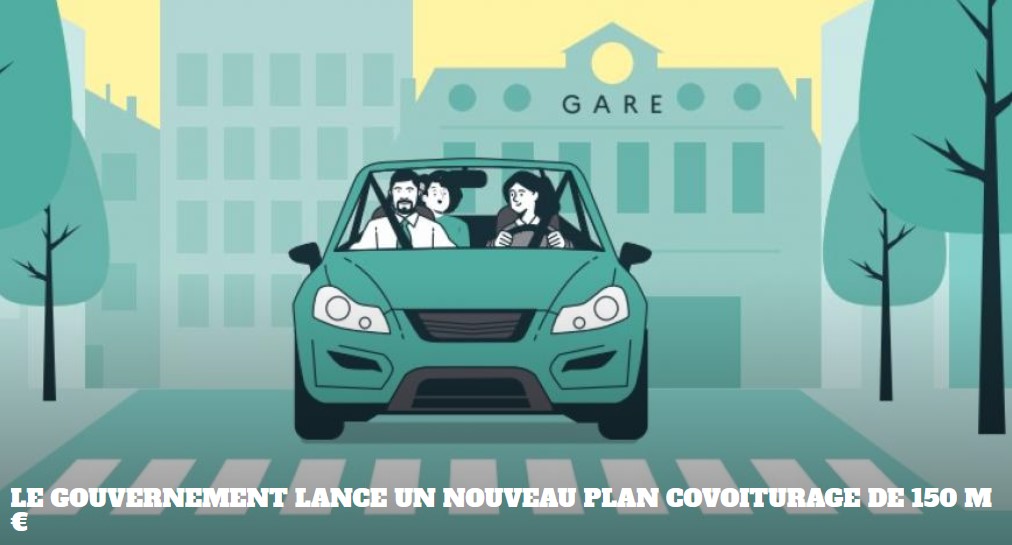 Nouveau plan de covoiturage de 150 M€